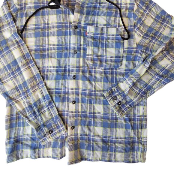 Levi's Men's Hooded Flannel Shirt - Size Medium - Picture 2 of 5